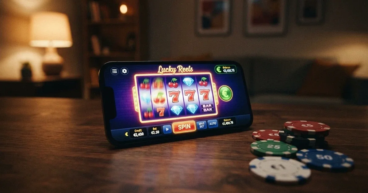 Un móvil mostrando la app de CaixaBank Pay junto a la pantalla de un casino online español con licencia DGOJ