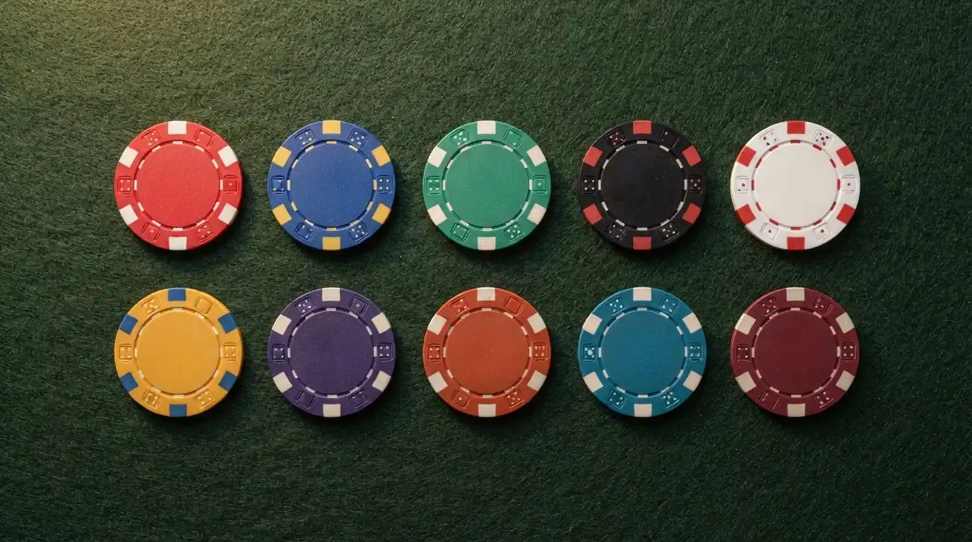 Una cuadrícula con los logotipos de los casinos españoles regulados evaluados, ordenados sobre un fondo de fichas de póquer